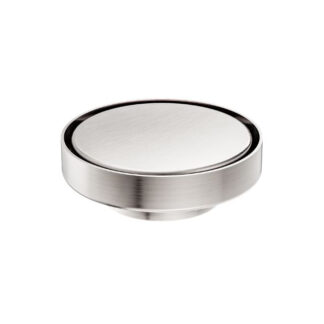 Nero 130mm Round Tile Insert Floor Waste 80mm Outlet Brushed Nickel