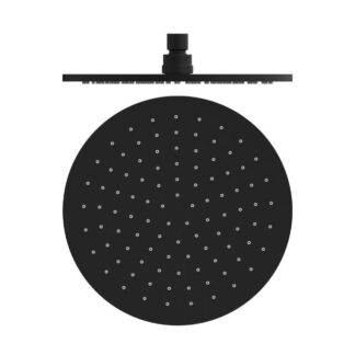 Nero 250mm Round Shower Head Matte Black