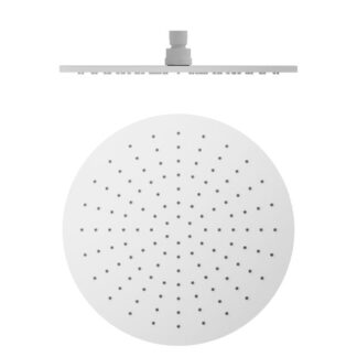 Nero 300mm Round Shower Head Matte White