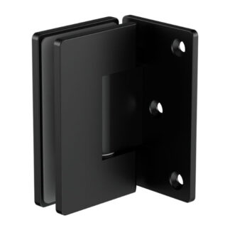 Nero 90 Degree Glass to Wall Shower Hinge 10mm Glass Matte Black