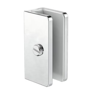 Nero Shower U-Shaped Bracket 10mm Glass Chrome