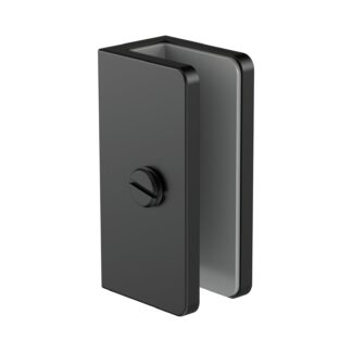 Nero Shower U-Shaped Bracket 10mm Glass Matte Black