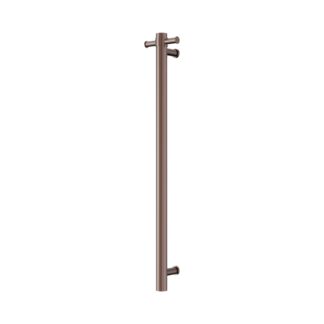 Nero Mecca 240V Single Vertical Heated Towel Rail Brushed Bronze