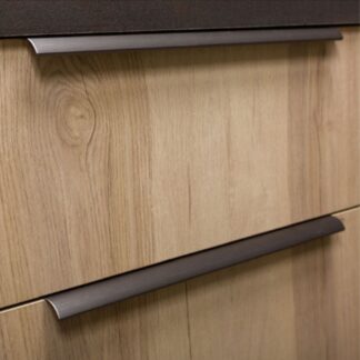 Momo Ona Lip Pull Handle Brushed Grey