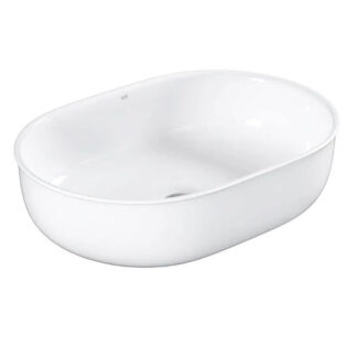 Otti Bronte Oval 500 x 350 Above Counter Basin - Gloss White