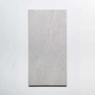 Kew Pearl Ribbed Decor Porcelain Tile 300 x 600mm