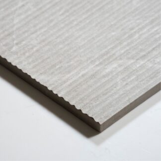 Sample of Kew Pearl Ribbed Decor Porcelain Tile 300 x 600mm