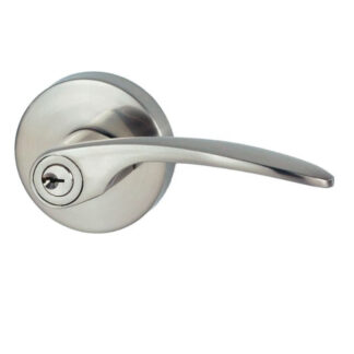 Nidus Collins Entrance Key In Lever Set Brushed Nickel Finish Visual Pack