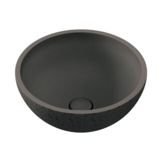 Fienza Alba Concrete Round Bowl Basin 362 x 145mm Warm Grey