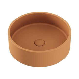 Fienza Jada Concrete Round Basin Above Counter 390 x 120mm Tuscan