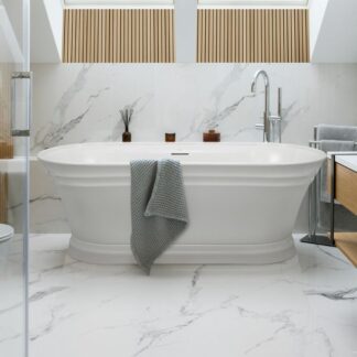 Decina Regent 1700mm Freestanding Oval Bath with Intergrated Overflow