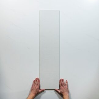 Plastra Smooth White Matte Porcelain Tile 22.5 x 900mm