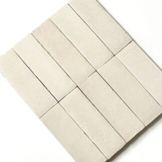 Off-White Evelyn Handmade Gloss Bejmat 50 x 150 x 12mm