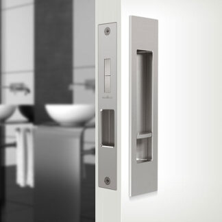 Nidus Mardeco Cavity Sliding Door Privacy Set Satin Chrome