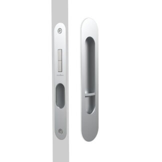 Nidus Mardeco radius flush pull privacy set Satin Chrome