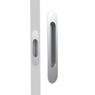 Nidus Mardeco radius flush pull set incl end pull Satin Chrome