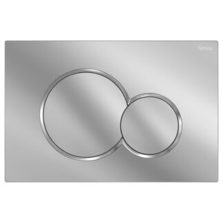 Fienza Sigma Round Button Flush Plate - Chrome