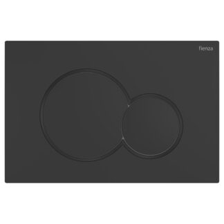 Fienza Sigma Round Button Flush Plate - Matte Black
