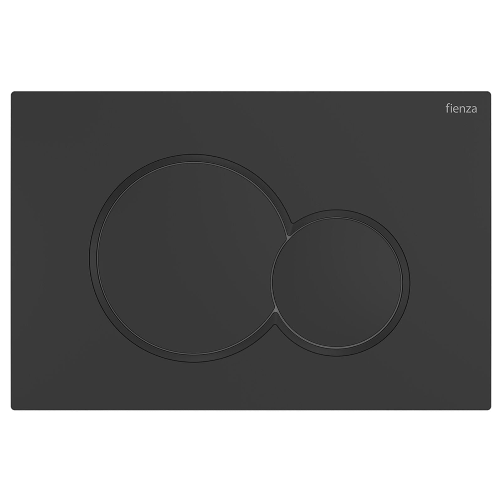 Fienza Sigma Round Button Flush Plate - Matte Black