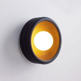Fluxwood Silo Ceramic Wall Light - Matte Black