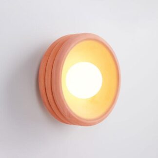 Fluxwood Silo Ceramic Wall Light - Terracotta