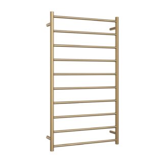 Thermogroup Thermorail Straight/Round 700x1200mm 10 Bars - Brushed Brass