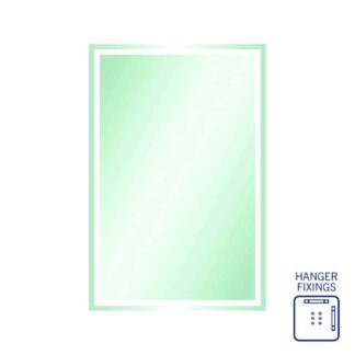 Thermogroup Rectangle Mirror with Sandblasted Border 1200x800mm