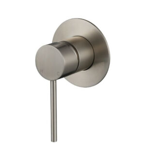 Modern National Star Mini Shower Mixer 80mm Brushed Nickel - Full Kit