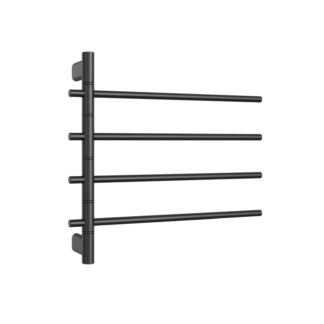 Thermogroup Thermorail Swivel Straight/Round 595x540x104mm 45Watts 4Bars - Matt Black