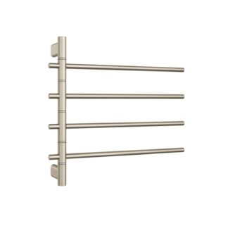 Thermogroup Thermorail Swivel Straight/Round 595x540x104mm 40Watts 4Bars - Brushed Nickel