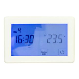 Radiant Touchscreen Dual Thermostat/Timer White Horizontal