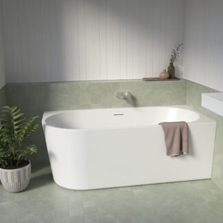 Caroma Urbane II 1700 Corner Back To Wall Bath with Overflow