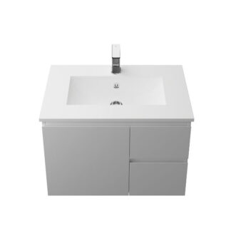 Ruby 530 x 240 Gloss White Mineral Composite - UPGRADE FEE
