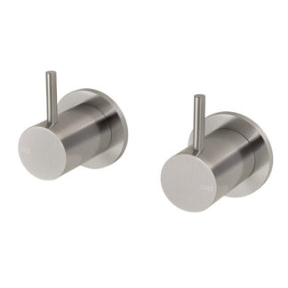 Phoenix Vivid Slimline Wall Top Assemblies Extended 15mm - Brushed Nickel