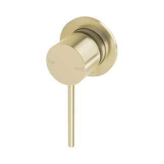 Phoenix Vivid Slimline Shower/Wall Mixer 60mm Backplate Brushed Gold