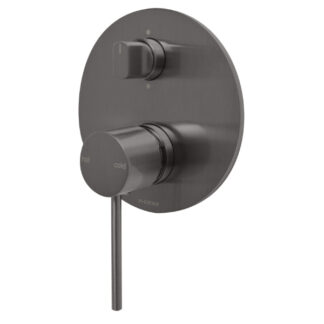 Phoenix Vivid Slimline Shower/Bath Diverter Mixer - Brushed Carbon TRIM KIT ONLY