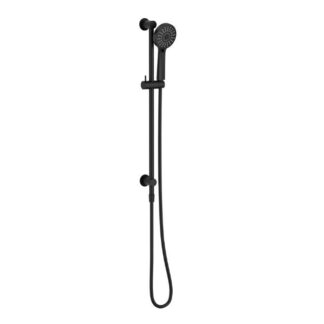 Phoenix Vivid Slimline Water Through Rail Hand Shower Matte Black