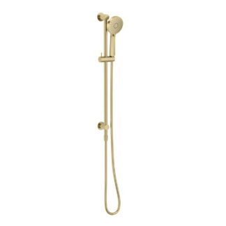 Phoenix Vivid Slimline Water Through Rail Hand Shower Brushed Gold