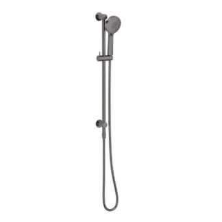 Phoenix Vivid Slimline Water Through Rail Hand Shower Brushed Carbon