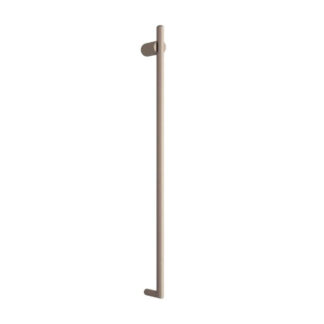 Thermogroup Thermorail Thin/Round 240Volt Vertical Heated Towel Rail - Brushed Nickel