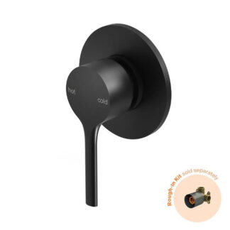 Phoenix Vivid Slimline Oval SwitchMix Shower / Wall Mixer Matte Black (Fit-Off Kit Only)