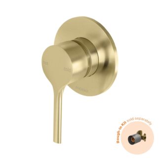 Phoenix Vivid Slimline Oval SwitchMix Shower / Wall Mixer Brushed Gold (Fit-Off Kit Only)