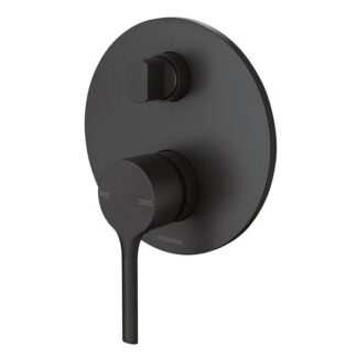 Phoenix Vivid Slimline Oval SwitchMix Shower/Bath Diverter Mixer - Matte Black FULL SET