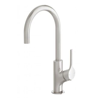 Phoenix Vivid Slimline Oval Sink Mixer 160mm Gooseneck - Brushed Nickel