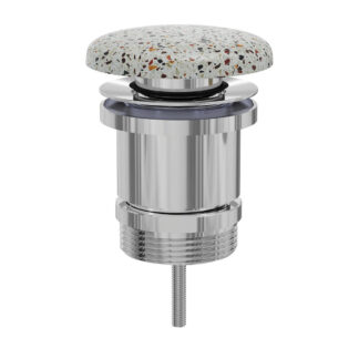 Fienza Universal Pop-Up / Pull-Out Basin Waste, Terrazzo Concrete
