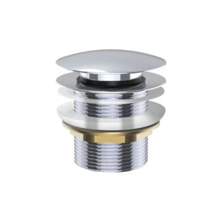Fienza Universal Pull-Out/Pop-Up Brass Cap Bath Waste Non Overflow Chrome