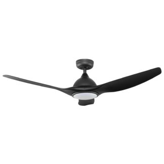 Fanco Horizon High Airflow 52" (132cm) DC Ceiling Fan with LED Light - Black