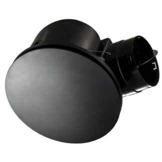 Fanco Hybrid 250 Round Exhaust Fan Black