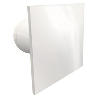 Fanco Dynamic Wall/Ceiling 100mm Duct Square Exhaust Fan Gloss White