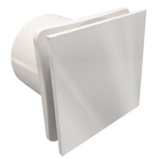 Fanco Dynamic Wall/Ceiling 150mm Duct Square Exhaust Fan Gloss White